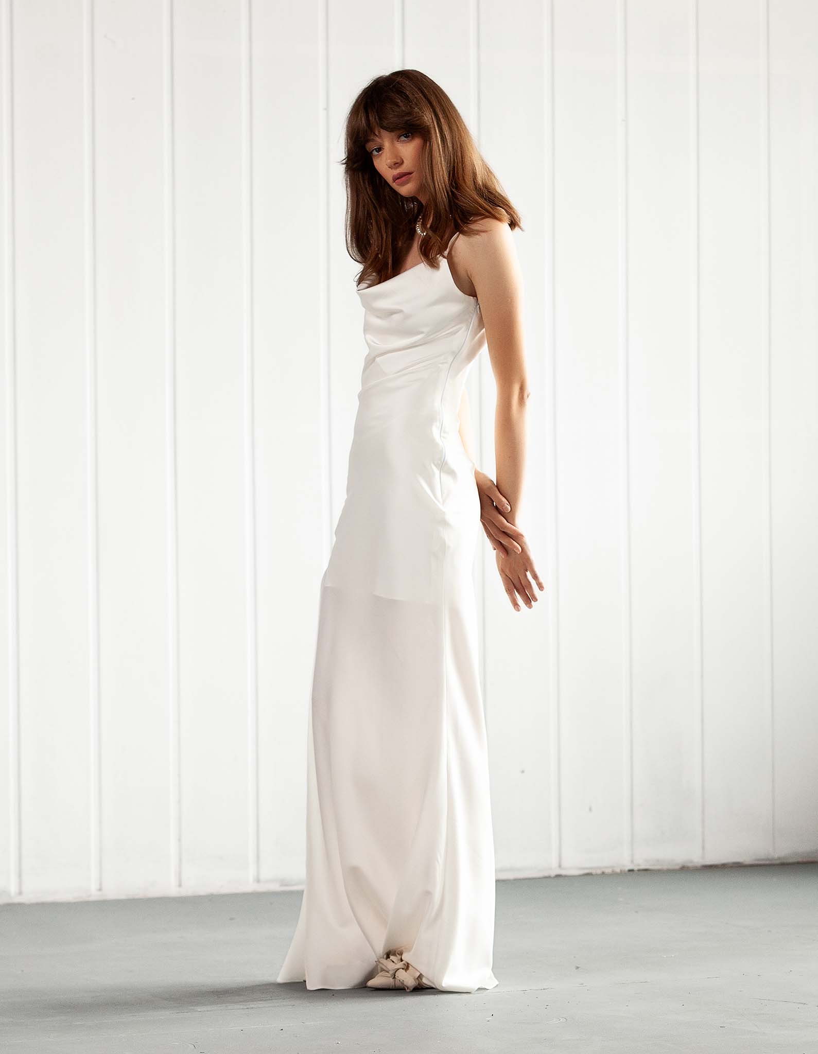 Rochie lunga alba SAVAGE 