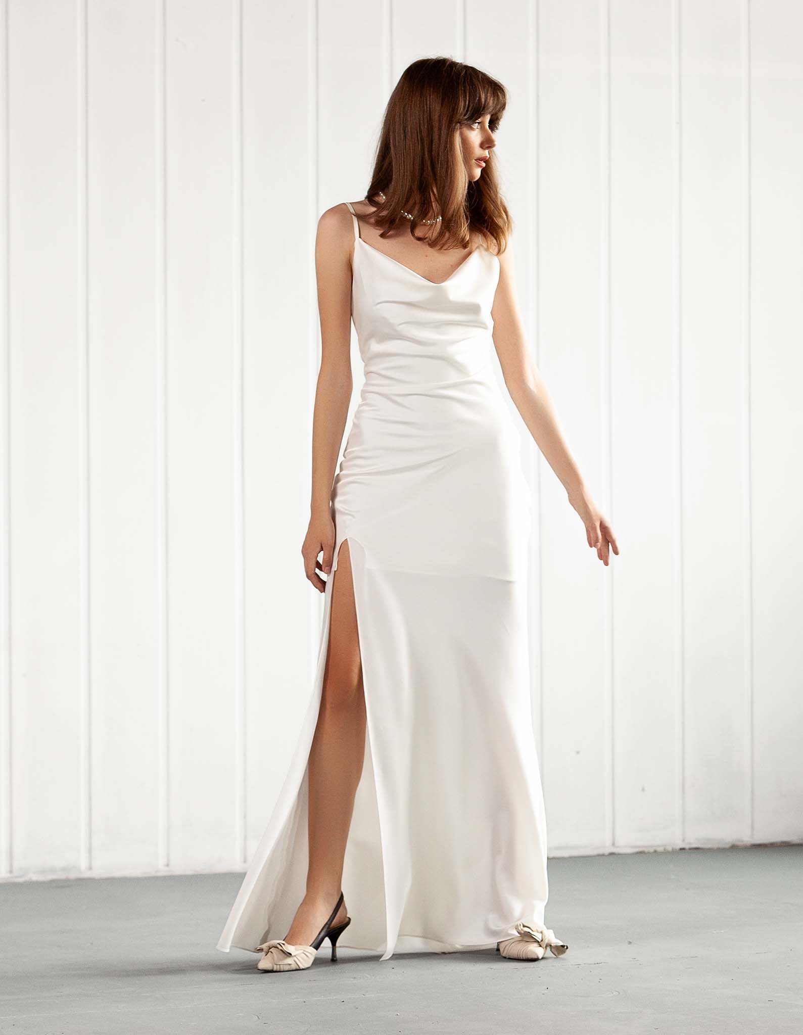 Rochie lunga alba SAVAGE 