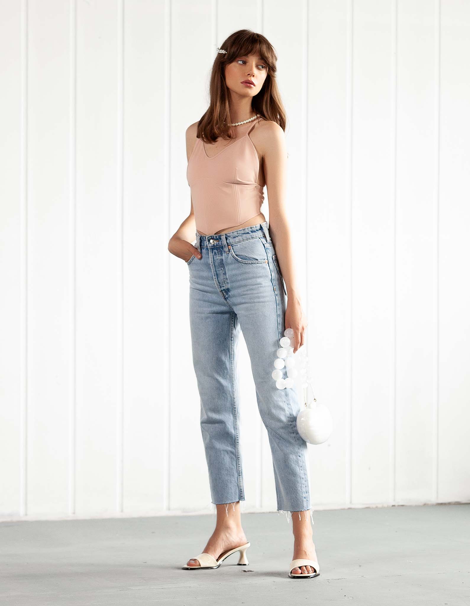 Top - corset rose CLEPSIDRA